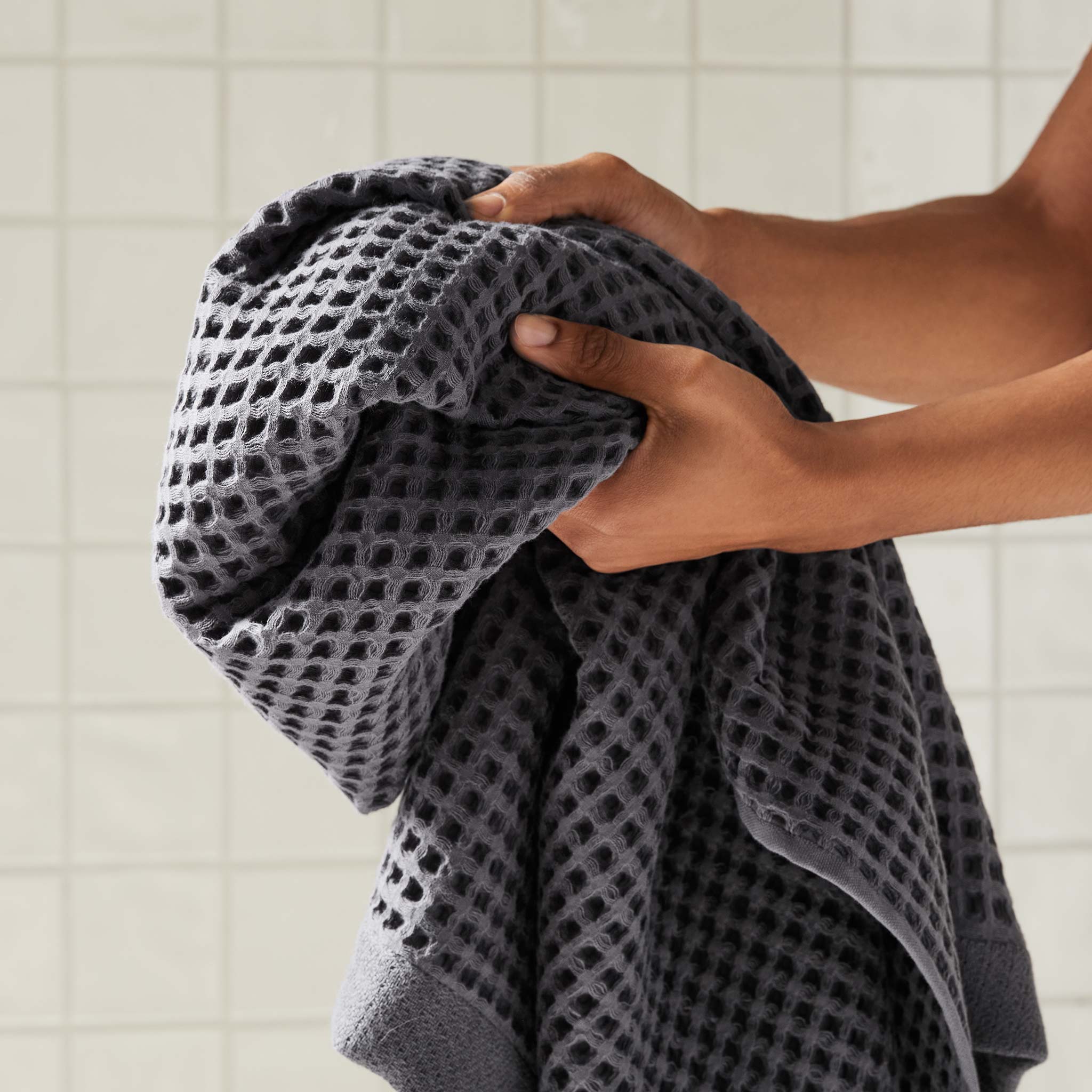 Dreamweave Waffle Bath Towels Set of 2 A0