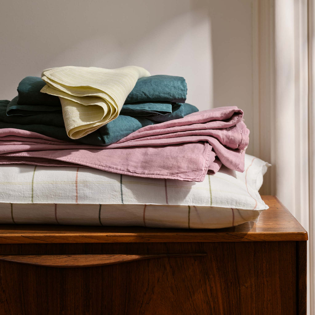 Washed European Linen Core Sheet Set N3