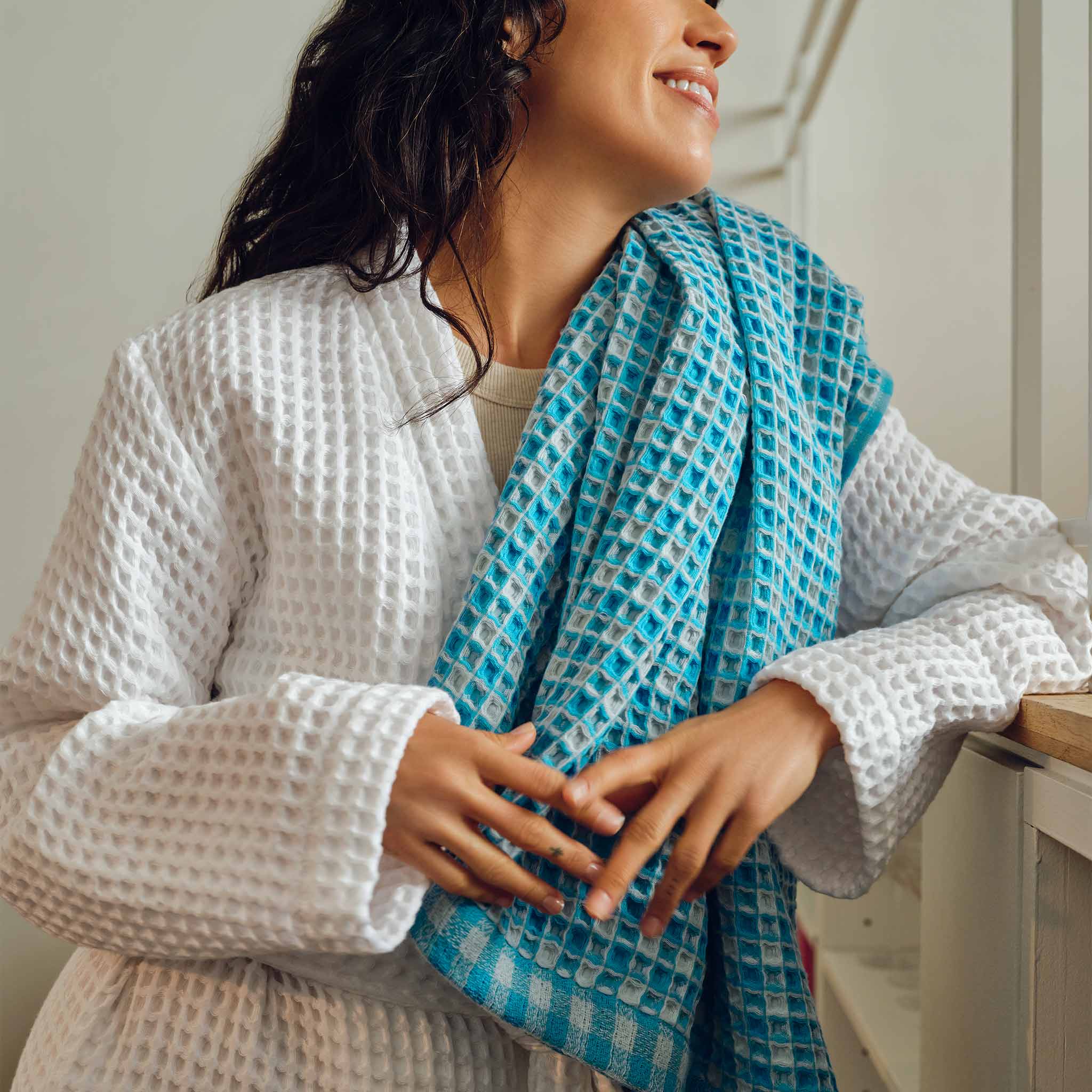 Dreamweave Waffle Bath Towels Set of 2 A0